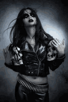 Gif animé gothique femme